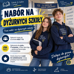 NABÓR NA DYŻURNYCH SZKOŁY!