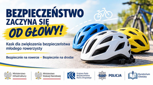 Bezpiecznie na drodze – nasi uczniowie otrzymali kaski rowerowe